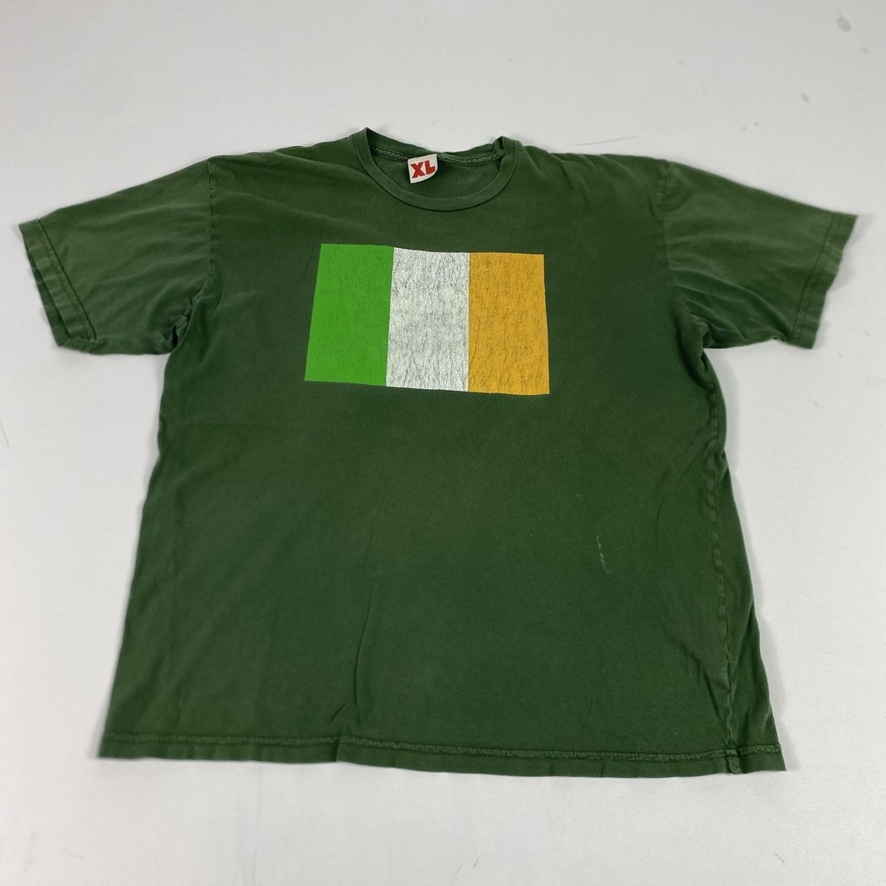 BDG Ireland Flag Shirt Mens XL Green BDG 100% Cotton Made USA St Patricks Tee